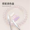 Pegamento para Manicura en Barra Color Acero Inoxidable Doble Cara Profesional Mezcla de Colores Herramienta Metálica para Pintura de Manchas
