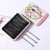 Grampo de cabelo preto reto, grampo de cabelo coreano adulto ondulado, pequeno, preto, grampo de cabeça, grampo de aço, grampo lateral para meninas, acessórios para cabelo