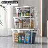 Caixa de Armazenamento Transparente Caixa de Armazenamento Extra Grande Organizador de Brinquedos Doméstico Caixa de Armazenamento de Plástico para Roupas e Lanches Porta-malas