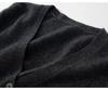 Cárdigan de Lana Pura Otoño/Invierno 2024 Chaqueta de Punto con Cuello en V para Hombre Suéter de Cachemir Tejido Suéter Casual de Negocios Delgado de Moda Manga Larga