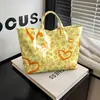 Plataforma independente Temu transfronteiriça nova bolsa de mão à prova d'água PVC+lona para o dia a dia portátil bolsa de ombro bolsa tote
