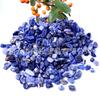 Piedra azul natural triturada adornos fondo decorativo chatarra de sodalita bonsái de sodalita piedra para pecera mineral de fregar