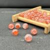 Contas de ágata vermelha do sul flutuantes de gelo natural contas soltas contas vermelhas cereja do sul contas redondas vermelhas pulseira colar brincos acessórios faça você mesmo