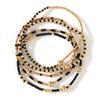 Europa y Estados Unidos pulsera nueva caliente transfronteriza pulsera de cuentas de arroz dorado de cinco piezas moda Joker fábrica al por mayor