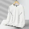 Sudadera de cuello redondo y manga larga de corte holgado para hombre de otoño e invierno, una prenda versátil y moderna