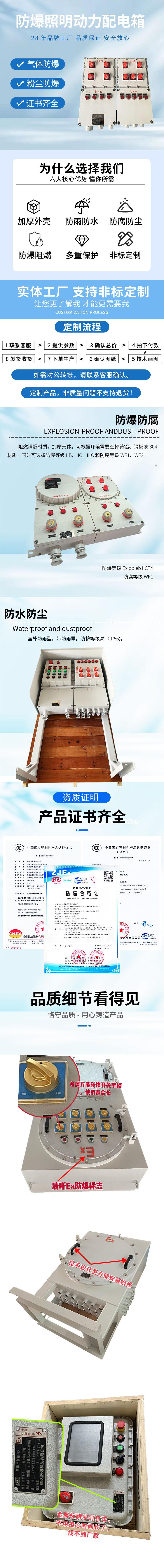 防爆照明动力配电箱详情页