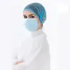 Gorros Desechables, Gorros de Tira No Tejidos, Gorros de Chef a Prueba de Polvo y Anticaída del Cabello, Cobertura Espesa para Talleres de Fábrica de Alimentos al por Mayor