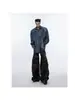 Camisa de Mezclilla Jacquard de Manga Larga de Alta Gama Estilo Americano para Hombre, Nueva Colección Otoño 2026 Chaqueta Holgada Oversize con Cuello de Solapa Moderna