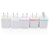 Cargador de Teléfono Móvil USB Dual 2.1A con Borde Dorado Galvanizado, Cabezal de Carga USB de Doble Puerto, Adaptador de Corriente al por Mayor, Multipuerto