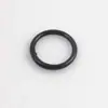 Anillo de Hebilla de Resorte de Metal Negro para Electroforesis de Cable de 5.0 mm de Espesor de 1.0 pulgada 232 mm Anillo de Hebilla Abierto Anillo de Llavero Herrajes para Equipaje