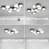 Luzes de sala de estar 2022 novo simples moderno atmosfera criativa combinação geométrica modelagem inteligente quartos teto lâmpadas