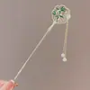 Pasador para el Cabello Infantil Estilo Antiguo Adorno para la Cabeza Hanfu de Niña Falda de Cara de Caballo Infantil Estilo Nacional Fleco para Caminar Pasador para el Cabello Vestido Antiguo