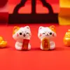 Micro Paisaje Creativo Lindo Gato de la Suerte Figura Decoración DIY Accesorios Adornos de Escritorio Coche Venta al por Mayor