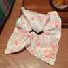 Nuevo Pañuelo Cuadrado de Tela Dulce para Niña de Verano, Lazo para Cola de Cabello Lindo y Elegante, Accesorio para el Cabello Personalizado con Estampado Floral, Cuadros o Lunares