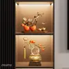 Novo Ornamento de Cristal em Forma de Caqui Estilo Chinês, Tigela de Tesouro para Hall de Entrada, Gabinete de TV, Decoração de Sala de Estar, Presente de Inauguração