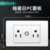 Tomada Padrão Americano 15A Padrão Taiwanês 110V Painel de Interruptores Padrão Americano com Tomada de Parede USB para Uso Doméstico Painel Branco Estilo Americano
