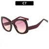 Gafas de Sol Versátiles Estilo Retro Europeo y Americano con Montura Grande Ojo de Gato, de Moda para Exteriores, Vacaciones, Viajes, Conducción, Protección Solar, Gafas de Sol Transfronterizas