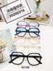 Armazón de gafas de alta gama TR90 bisagra dorada híbrido moda ultraligero armazón generoso aleación versátil popular estilo literario 60198