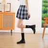 Meias Femininas Estilo College Japonês para Outono e Inverno, Meias Bordadas de Cano Médio, Meias Versáteis de Cano Alto Lisas, Meias Largas para Uniforme JK, Meias Femininas de Algodão