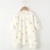 Saco de dormir para bebé para primavera y verano, bata de dormir de algodón puro, manta anti-patadas, pijamas infantiles para niños y niñas, pijama de verano para bebé