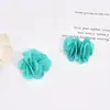 Hecho a Mano Gasa Cosido a Mano 3cm Pequeñas Flores Accesorios DIY Tela Camelia Aretes Accesorios para Aretes Accesorios