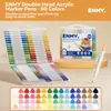Agente Nacional Suministra Exclusivamente Versión Extranjera de Enmy Caja Transparente Marcadores Acrílicos de Doble Punta Marcadores Acrílicos DIY para Niños