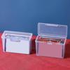 Caja de almacenamiento para cartas de juego de póker, caja organizadora, plástico transparente, carta de práctica, tarjeta de presentación, caja para tarjeta de identificación, caja de almacenamiento rectangular