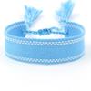 Pulsera nueva tejida a mano Correa de muñeca simple europea y americana Estilo bohemio Cinta de pareja en blanco Cuerda de mano DIY