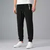 Calças Casuais de Elasticidade Quatro Vias para Homem, Estilo Fino Respirável de Verão, Cintura Elástica, Calças Jogger de Malha com Estampa, Calças Esportivas Masculinas 205004