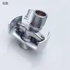 Válvula de ducha cabezal de ducha de esquina con ángulo ajustable y flexible, ángulo ajustable universal, conector de cobre y acero inoxidable 304