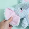 Juguete para Perros Elefante de Orejas Grandes Transfronterizo, Gadget Resistente a Mordidas para Aliviar el Aburrimiento, Peluche con Sonido de Molienda de Dientes para Perros Teddy y Corgi, Suministros para Mascotas