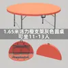 Mesa Redonda Simples Dobrável para Uso Doméstico, Mesa Redonda Grande de Plástico, Mesa Dobrável para Barracas de Comida ao Ar Livre, Mesa e Cadeiras para 10 Pessoas