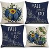 Jit Funda de Almohada Combinada de Calabaza para Festival de la Cosecha Transfronterizo Amazon Acción de Gracias Hogar Sofá Funda de Almohada Decorativa