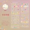Fita Pet Cortada em Formato de Molho de Tomate, Adesivos de Bandeira Criativos Versáteis para Festa Scrapbooking, Adesivos Decorativos para Álbum de Fotos Comemorativo de Feriado