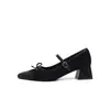 Zapatos Mary Jane para Mujer, Planos Versátiles Chic Vintage, Tacón Grueso Francés, Estilo Suave Nuevo 2026, Diseño Bajo, Sencillos para Otoño e Invierno