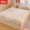 Nanjiren Terciopelo de Copo de Nieve Terciopelo de Doble Cara Cubierta de Cama Pieza Única Invierno Espesa Cubierta de Cama Cubierta Completa Sábana Protectora de Colchón