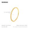 Nuevo anillo ultrafino de acero de titanio esmerilado chapado en oro de 18 quilates, anillo de oro de nicho, accesorios superbrillantes para mujer al por mayor