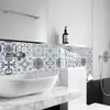 Pegatinas de Azulejo Impermeables Esmeriladas de PVC con Patrón de Mandala Clásico Europeo para Renovación y Embellecimiento de Paredes del Hogar Pegatinas de Pared Decorativas