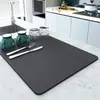 Tapete Escurridor de Cocina, Tapete Absorbente de Tierra de Diatomeas para Encimera, Tapete para Ollas, Tapete Aislante de Calor, Posavasos para Barra, Tapete para Secar Platos, No Lavable