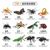 Juguete de insectos para niños transfronterizo modelo de animal saltamontes mariposa mariquita de siete puntos escorpión araña hormiga ciempiés adornos