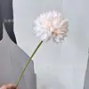 Flor de Crisântemo Bola de Ramo Único Flor de Crisântemo Bola de Ping Pong Dente-de-Leão Flor Artificial Decoração de Arranjo de Flores em Vaso para Sala de Estar Transfronteiriço