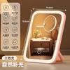 Tocador con Espejo de Maquillaje Iluminado LED Relleno de Luz Belleza Maquillaje 2025 Nuevo Estilo Ins Escritorio de Dormitorio Espejo Plegable
