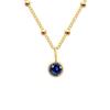 EManco Collar europeo y americano de diciembre para mujer estilo ins moda collar popular con incrustaciones de diamantes collar de piedra de nacimiento al por mayor