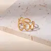 Anillo Abierto Minimalista de Acero Inoxidable con un Diseño Único y Sofisticado, Joyería de Pareja Moderna y Genial