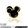 Pegatinas de Transferencia de Calor de Dibujos Animados al por Mayor Transferencia de Calor Mickey Mouse Accesorios para Ropa Patrón de Impresión Fábrica de Tinta Blanca Koss