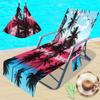 Funda para silla de playa transfronteriza funda para silla de playa de microfibra impresión digital 3D paisaje se puede pedir una por una
