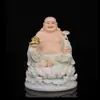 Estatuas de Mármol Blanco al por Mayor de los Tres Santos del Reino del Loto, Bodhisattva Guanyin, Buda Shakyamuni, Ksitigarbha, Maitreya y el Buda Azul Celestial