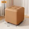 Taburete Pequeño para Uso Doméstico, Taburete Bajo para Sala de Estar, Mesa de Café, Taburete para Sofá, Banco Sencillo, Taburete Pequeño Acolchado Suave, Taburete Sencillo para Cambiar Zapatos