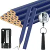 Set de Lápices de Carpintero de 7 Pulgadas Octagonales para Marcar en Construcción con Accesorios