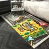 Alfombra de Dólares de Dibujos Animados Creativa Alfombrilla de Suelo de Billetes de Banco para Cocina Felpudo para Puerta de Entrada del Hogar Alfombrilla Resistente a Manchas para Baño